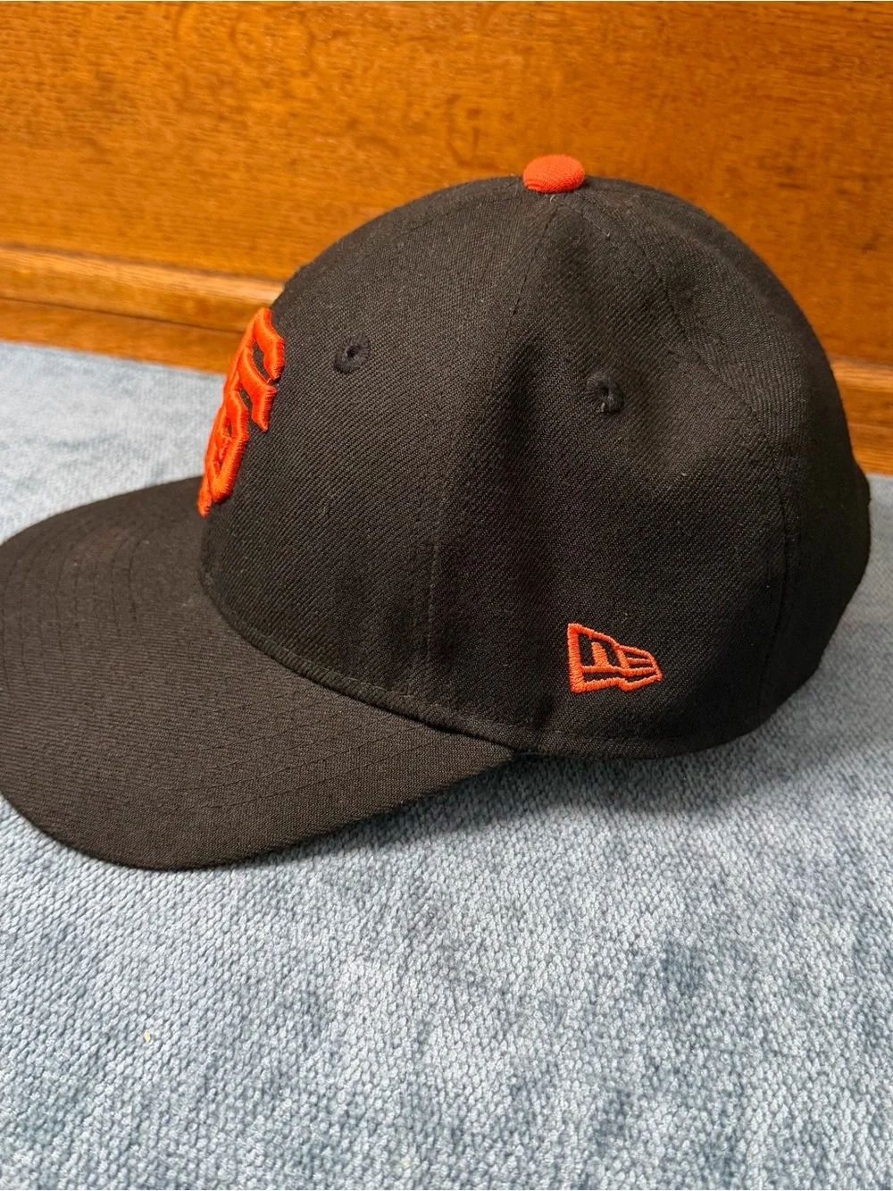 MLB New Era San Francisco Giants youth baseball cap in Black and Orange
